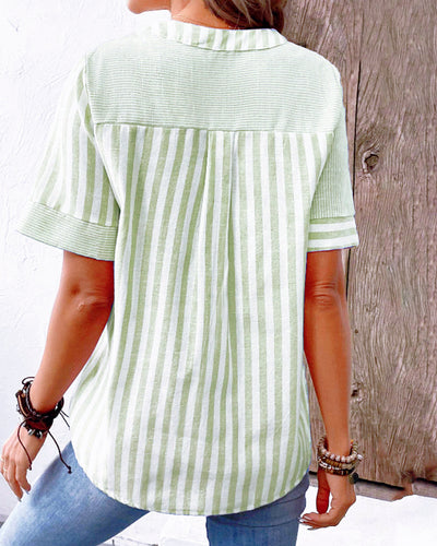 Vega | Stilfuld Og Komfortabel Bluse Med Knapper