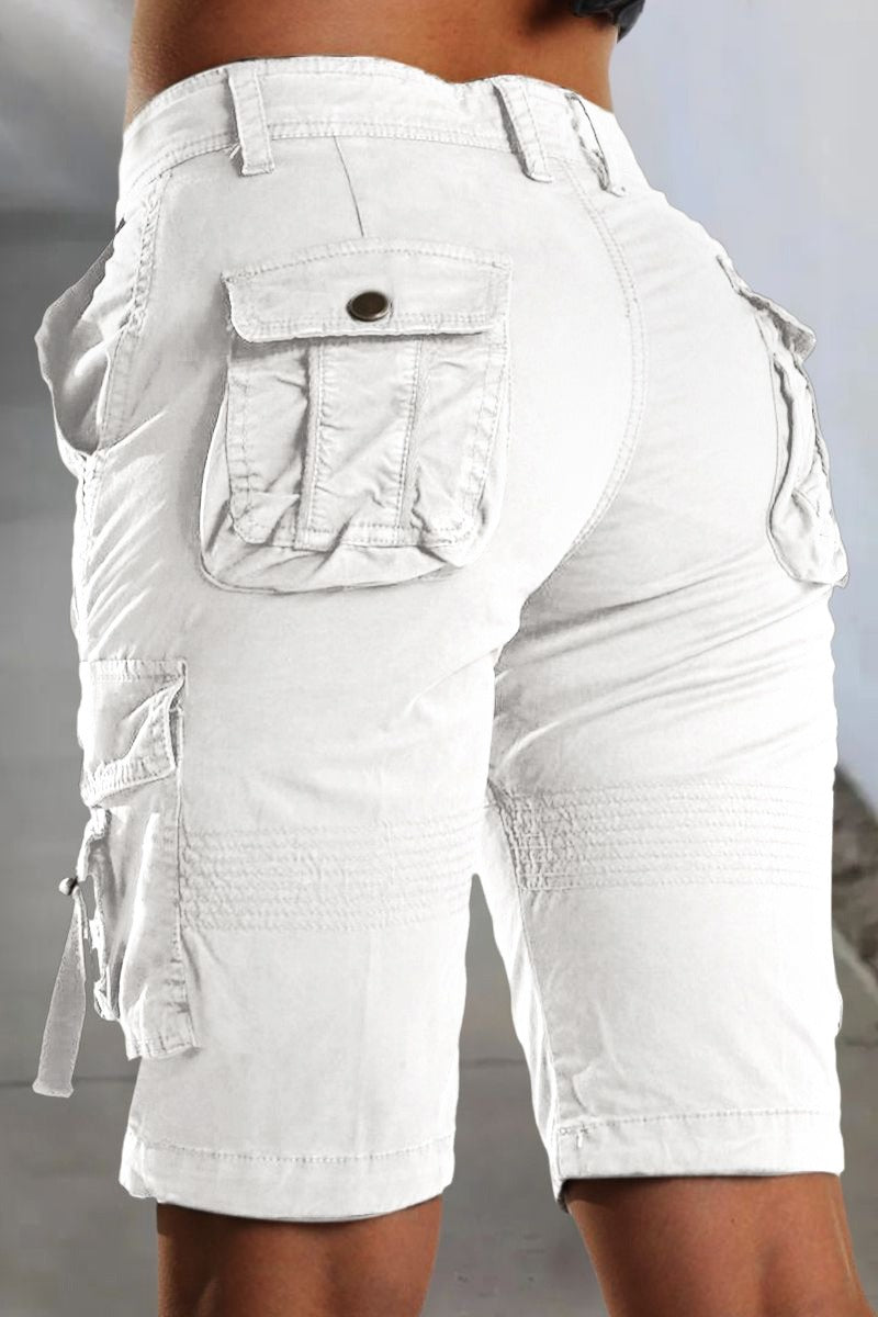 Vibeke | Bermuda Shorts med Utility-lommer