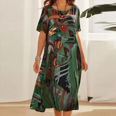 Kaja | Stilfuld Casual Midikjole
