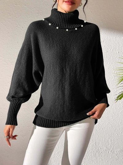 Josefine | Dame Vinter Sweater med Perledetaljer
