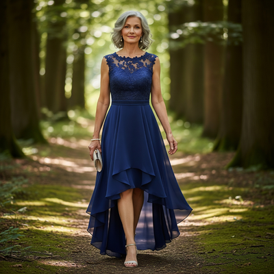 Freda | Stilfuld Og Elegant Aftenkjole Med Asymmetrisk Søm
