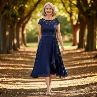 Gabriella | Elegant Og Komfortabel Midikjole I Blonde