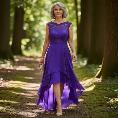 Freda | Stilfuld Og Elegant Aftenkjole Med Asymmetrisk Søm
