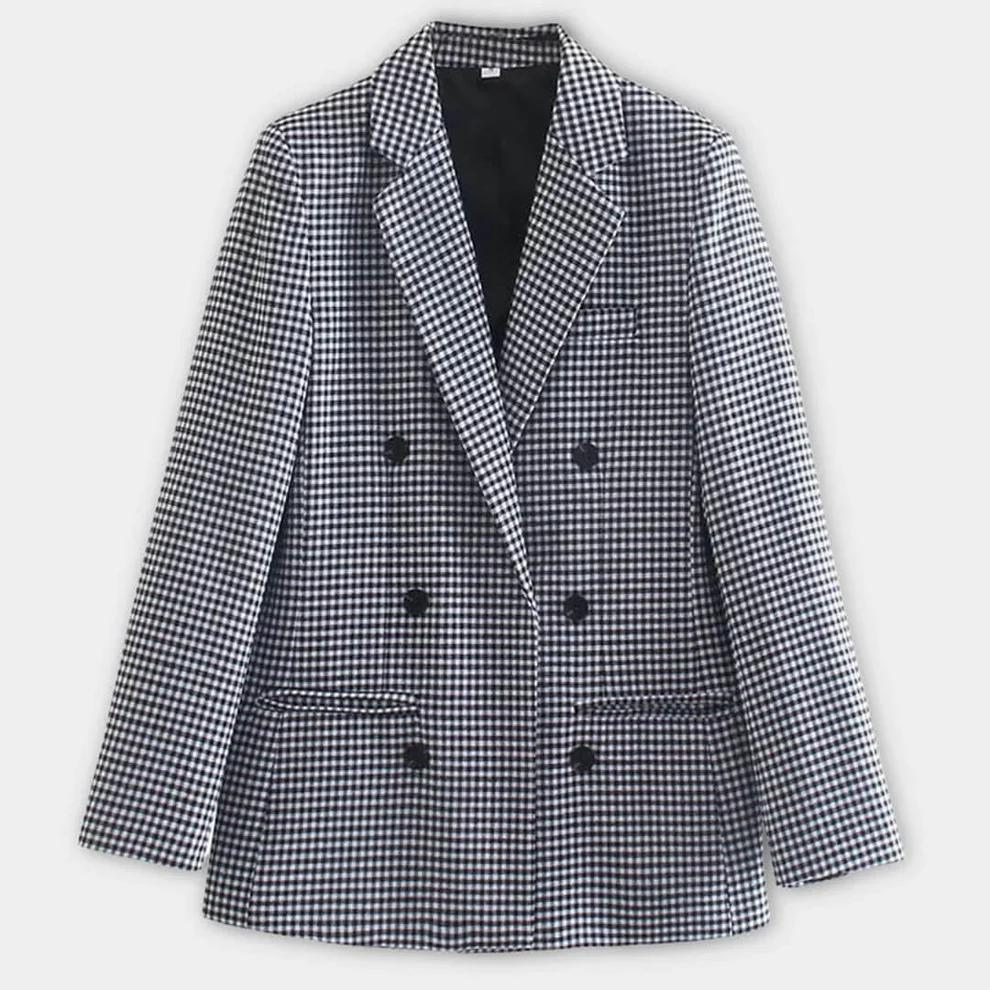 Alina | Vinter Dame Dobbeltknappet Blazer
