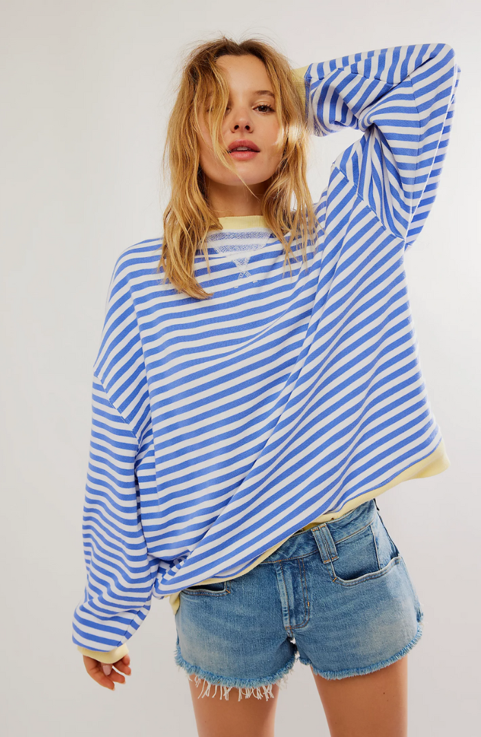 Gudrun | Stilfuld Stribet Relaxed Fit Sweater