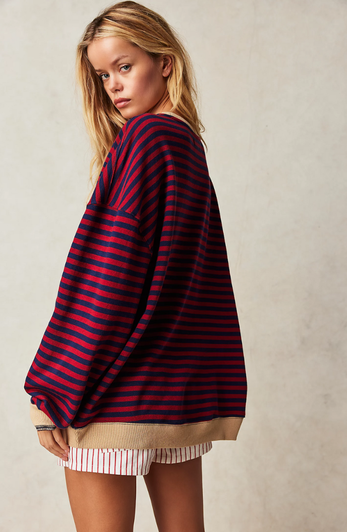 Gudrun | Stilfuld Stribet Relaxed Fit Sweater
