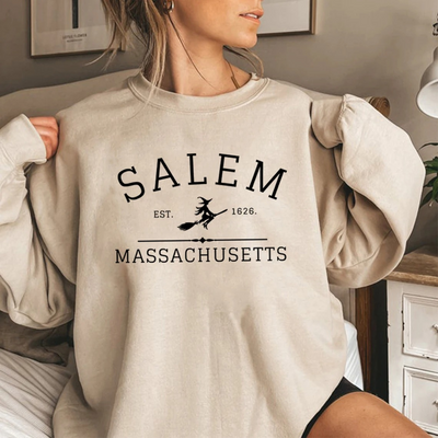 Mathilde | Vinter Dame Sweatshirt med Heks Print