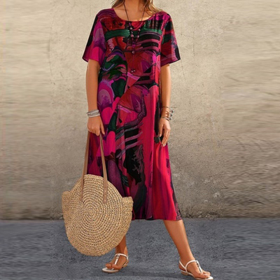 Kaja | Stilfuld Casual Midikjole