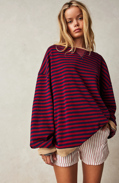 Lena | Oversized stribet sweater