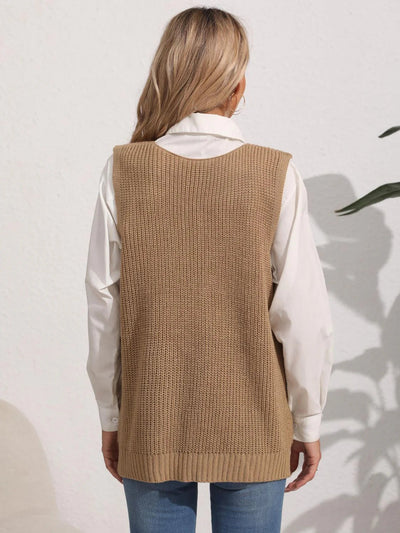 Liva | Vinter Dame Sweatervest med Perledetaljer