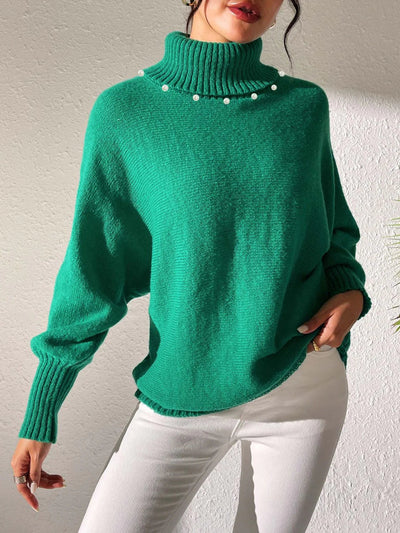 Josefine | Dame Vinter Sweater med Perledetaljer