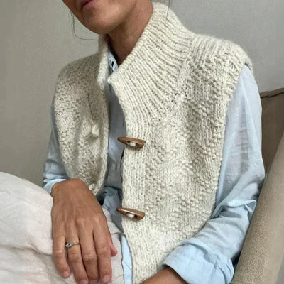 Lizette | Stilfuld og Behagelig Strikket Vest