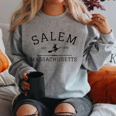 Mathilde | Vinter Dame Sweatshirt med Heks Print