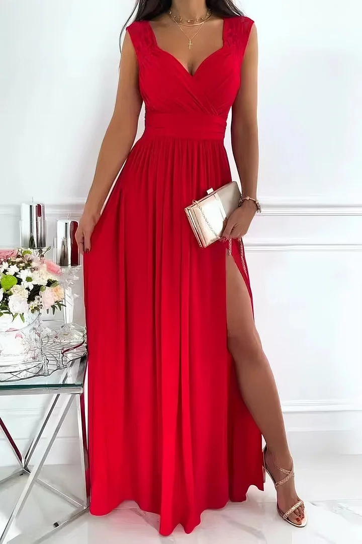 Josefine | Elegant Og Stilfuld Ærmeløs Maxikjole