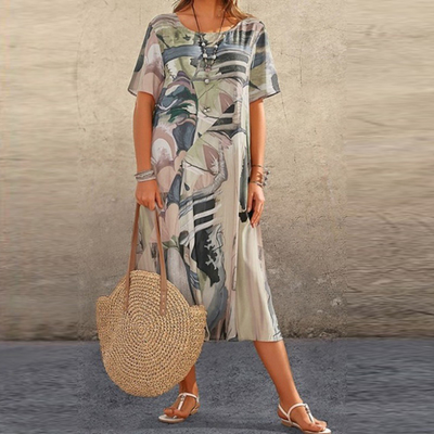 Kaja | Stilfuld Casual Midikjole