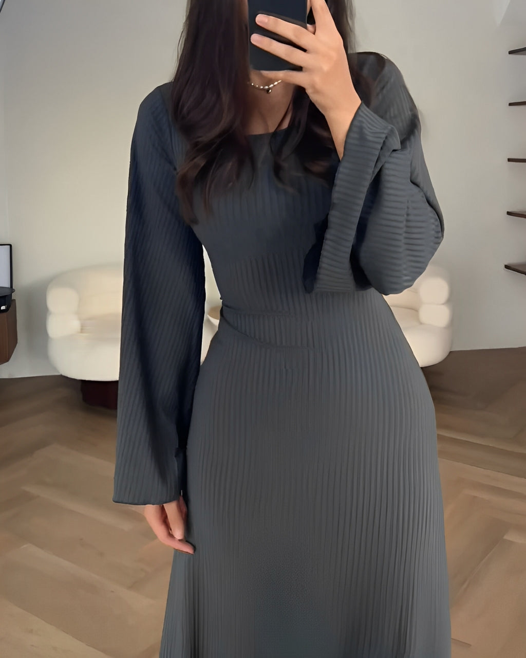 Judith | Elegant strikket maxikjole