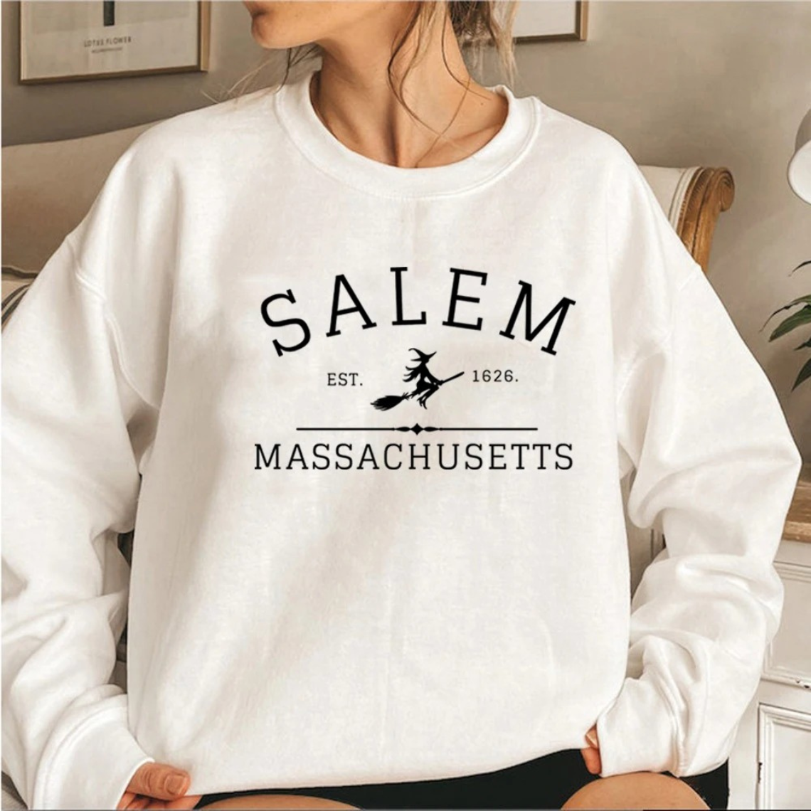 Mathilde | Vinter Dame Sweatshirt med Heks Print