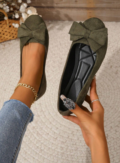 Shirin | Stilfulde og Behagelige Flade Sko med Sløjfe
