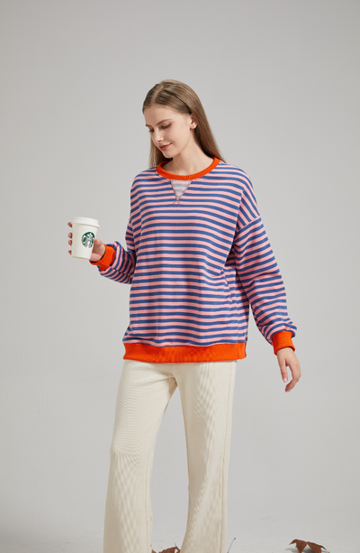 Gudrun | Stilfuld Stribet Relaxed Fit Sweater