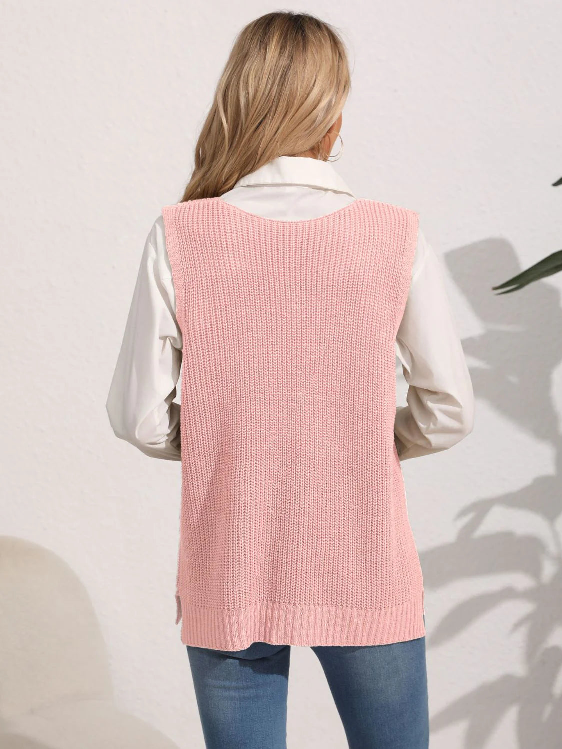 Liva | Vinter Dame Sweatervest med Perledetaljer