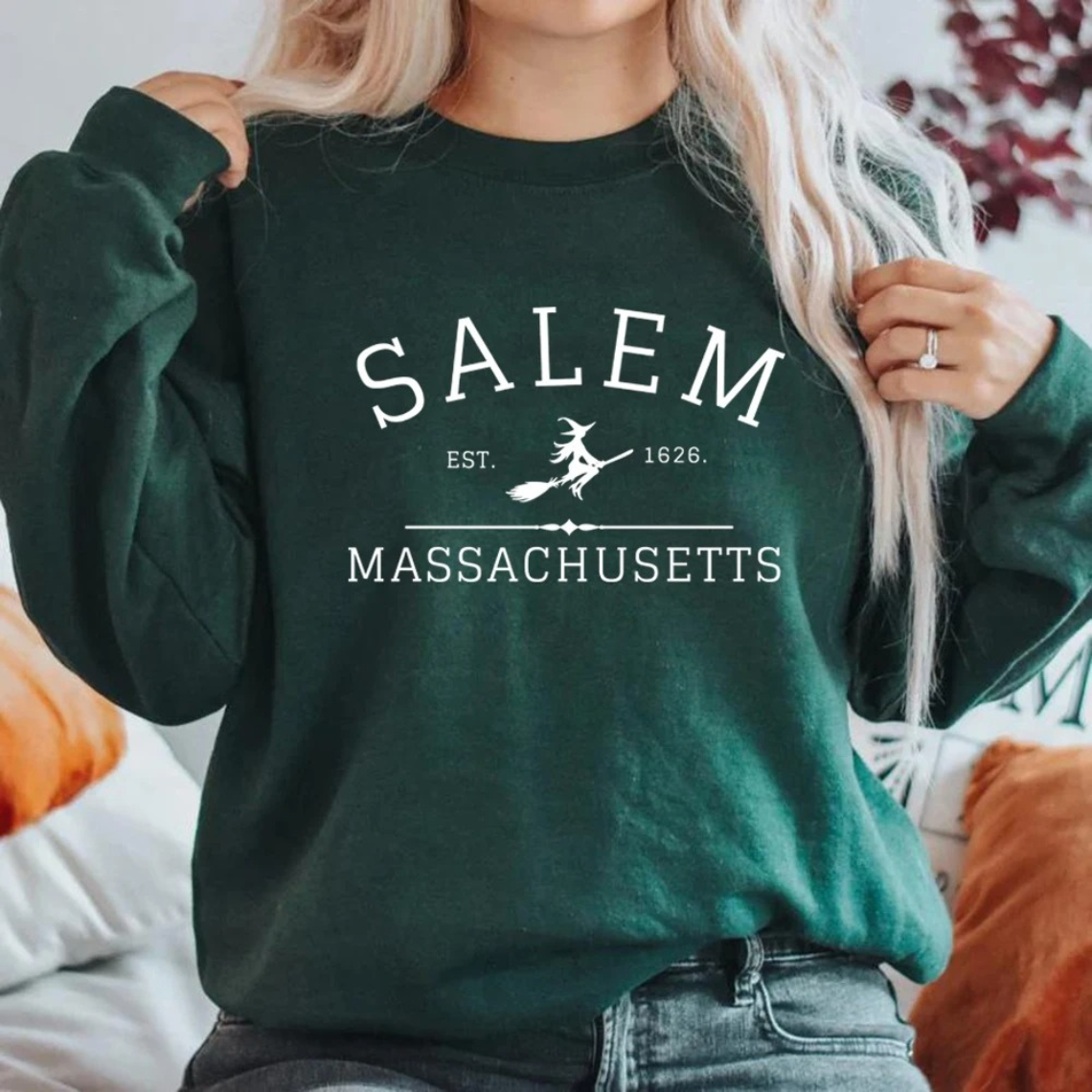 Mathilde | Vinter Dame Sweatshirt med Heks Print