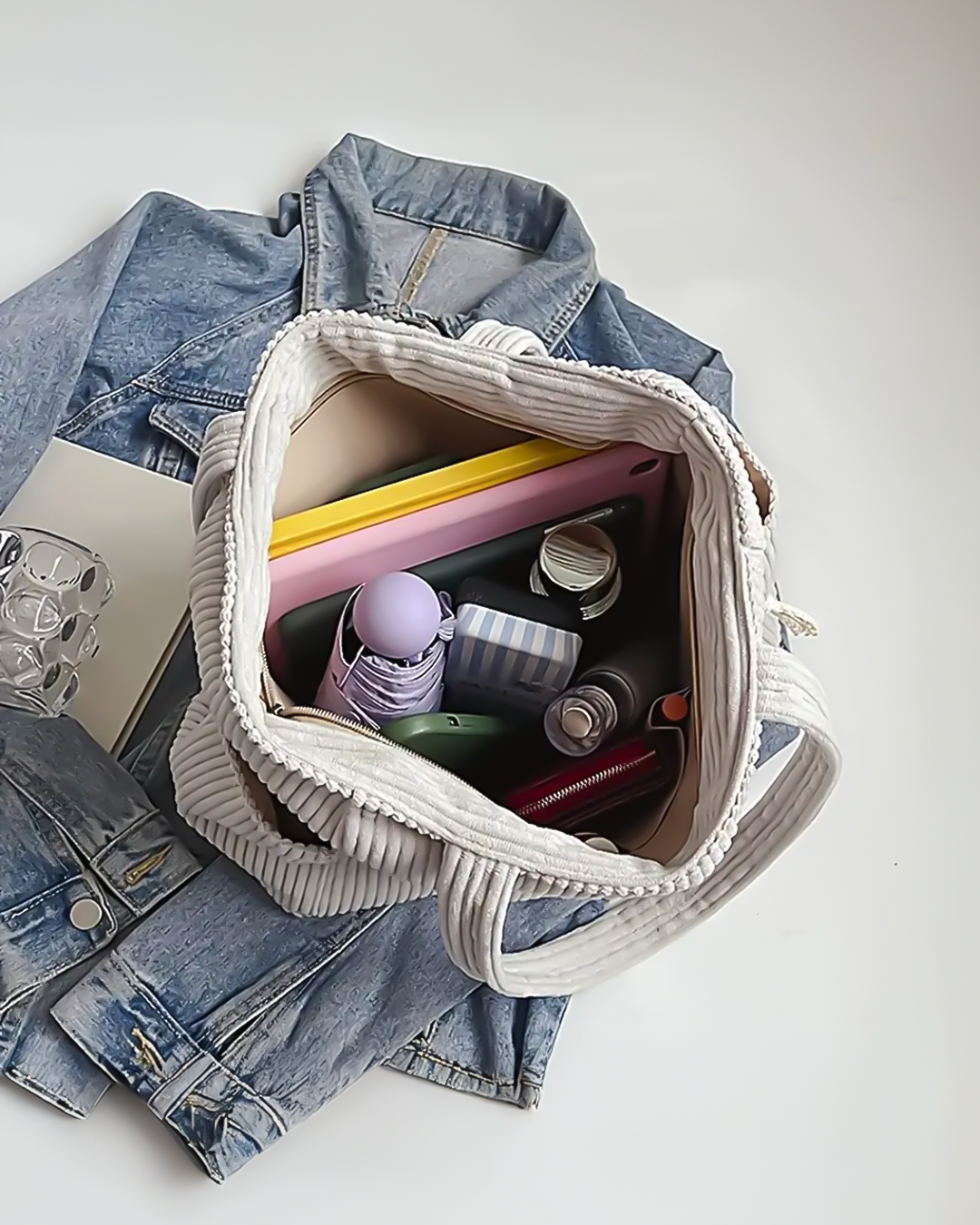 Ines | Stilfuld Casual Skuldertaske med Snordetalje