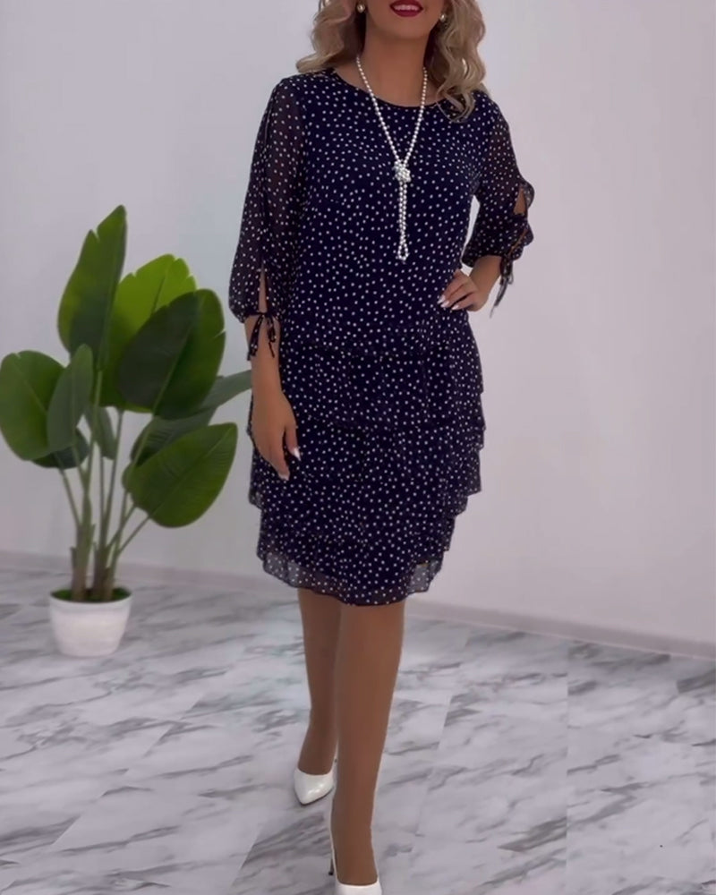Julie | Elegant Prikket Kjole