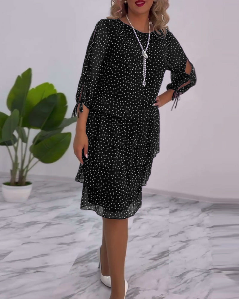 Julie | Elegant Prikket Kjole