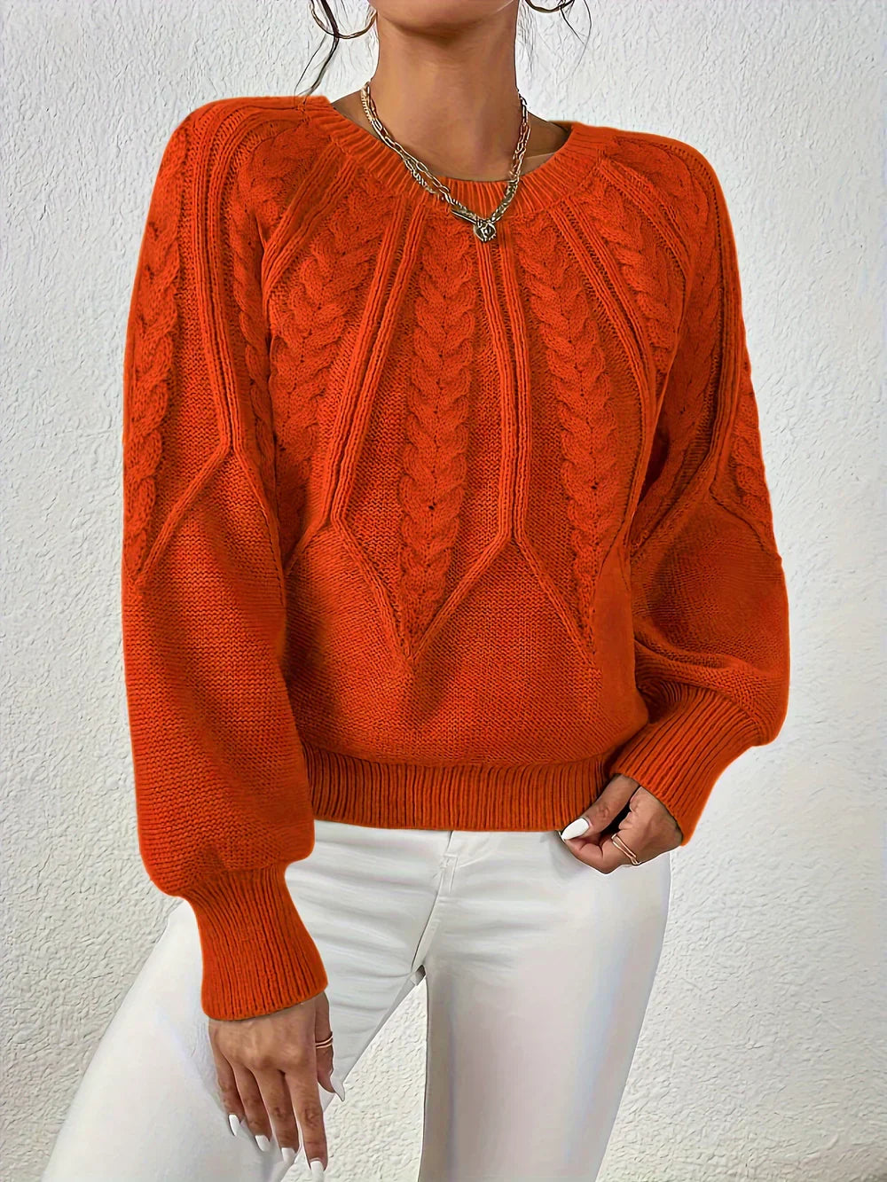 Emilie | Casual Elegant Kabelstrik Sweater