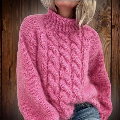 Bente | Stilfuld Flettet Striktrøje