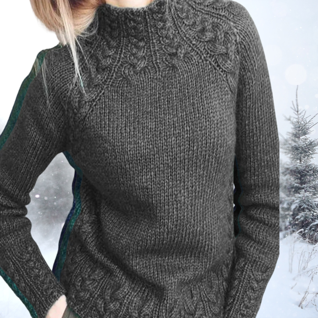 Freja | Hyggelig Kabelstrikket Sweater