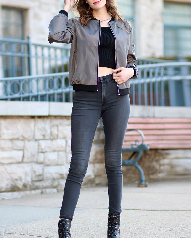 Serina | Stilfuld Og Behagelig Let Bomberjakke