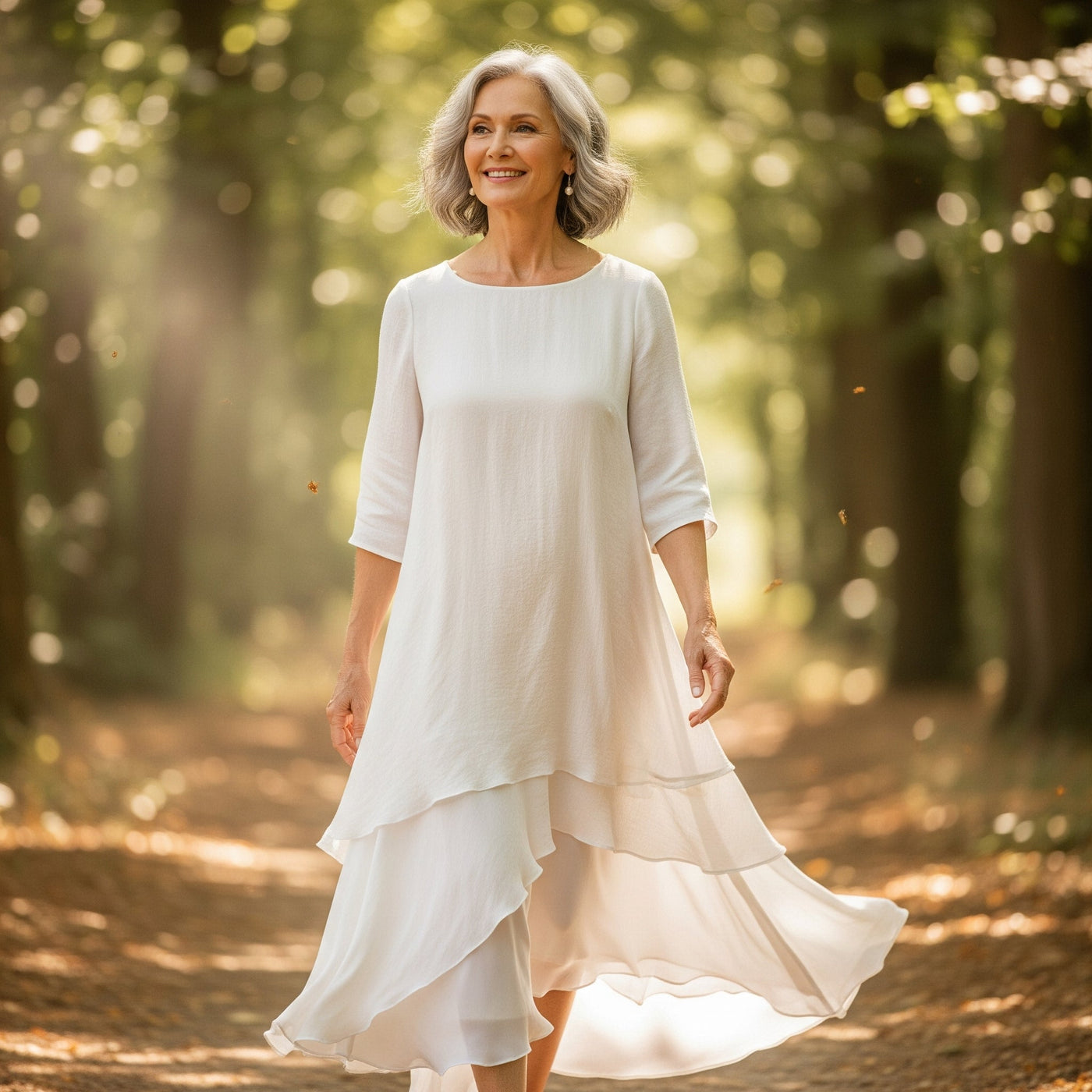 Evelina | Elegant Og Komfortabel Lag-På-Lag Kjole