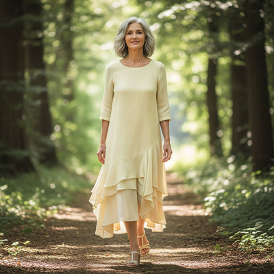 Evelina | Elegant Og Komfortabel Lag-På-Lag Kjole