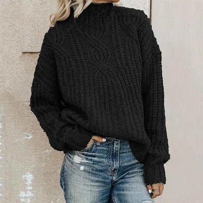 Gunilla | Stilfuld Og Behagelig Kabelstrikket Sweater