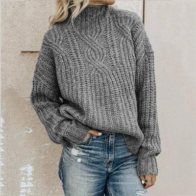 Gunilla | Stilfuld Og Behagelig Kabelstrikket Sweater