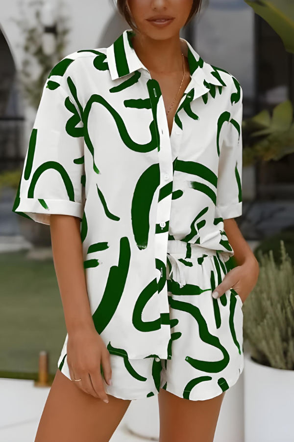 Alette | Stilfuldt To-delt Sæt med Løstsiddende Pasform