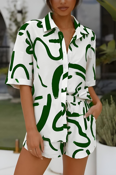 Alette | Stilfuldt To-delt Sæt med Løstsiddende Pasform