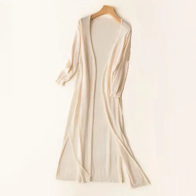 Josefine | Lang Åben-Front Cardigan