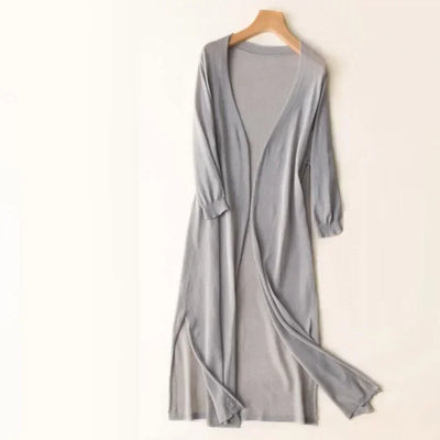Josefine | Lang Åben-Front Cardigan