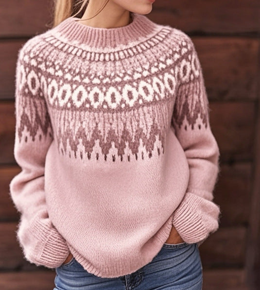 Laura | Hyggelig sweater med Fair Isle-mønster