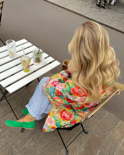 Kamilla | Stilfuld Blomstret Parkajakke