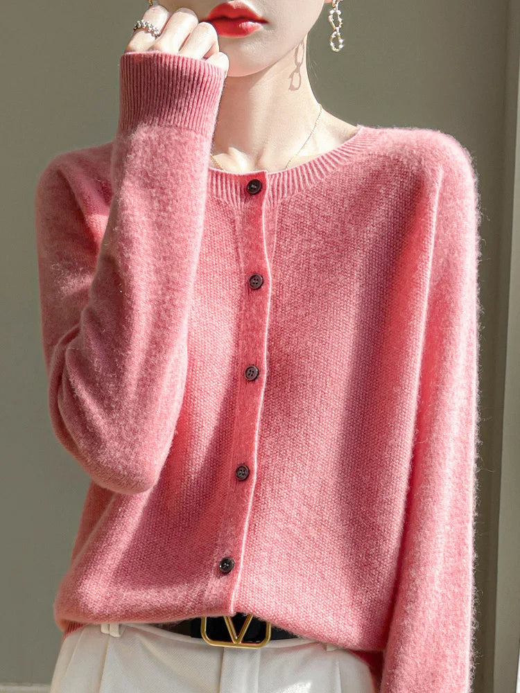 Jasmin | Elegant Og Stilfuld Let Cardigan Med Knapper