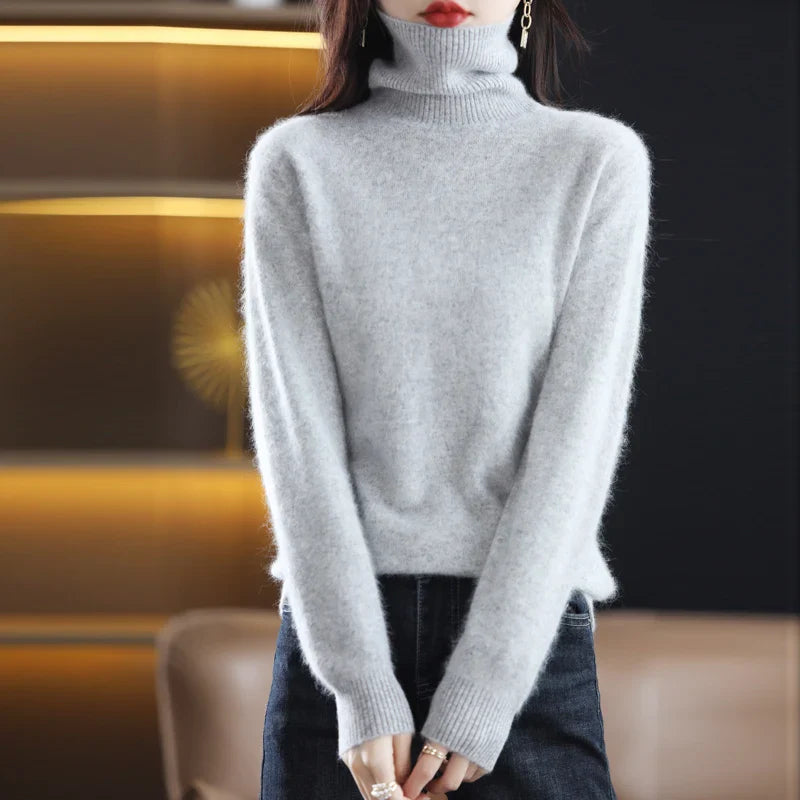 Grethe | Stilfuld Rullekrave Sweater