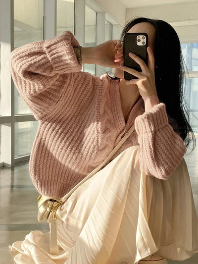 Helga | Stilfuld Løstsiddende Og Behagelig Vintercardigan