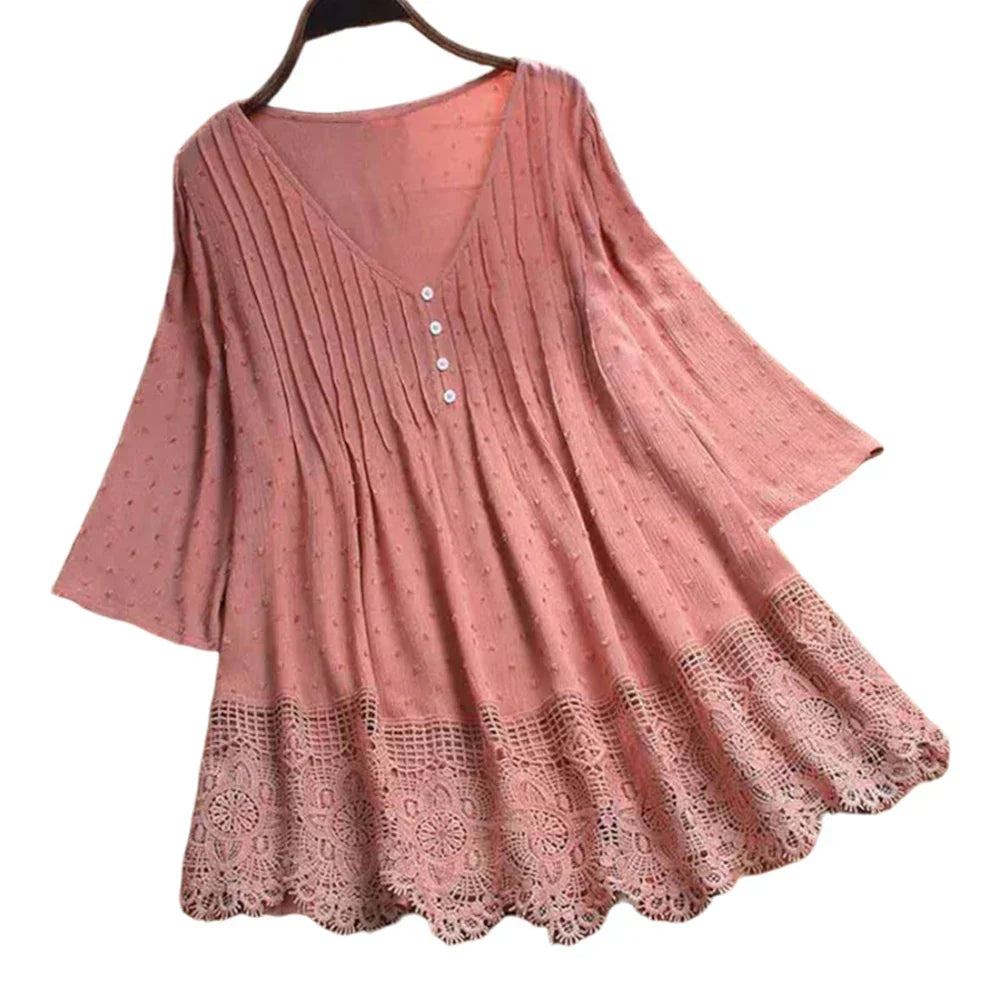 Nena | Stilfuld og Behagelig Blondebluse