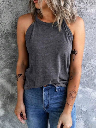 Barbar| Dame Sommer Casual Ærmeløs Tank Top