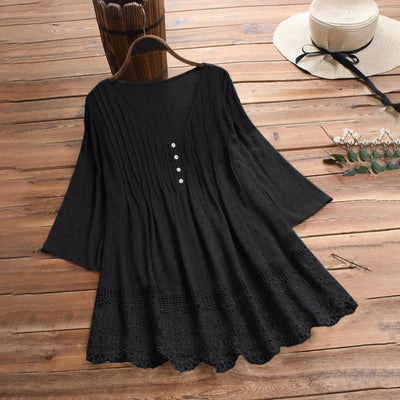 Nena | Stilfuld og Behagelig Blondebluse