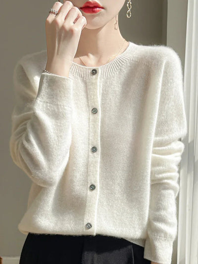 Jasmin | Elegant Og Stilfuld Let Cardigan Med Knapper