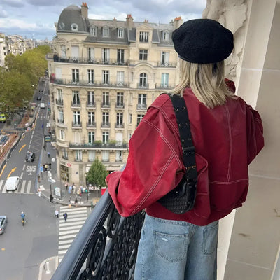 Faye™ | Oversized Læderjakke
